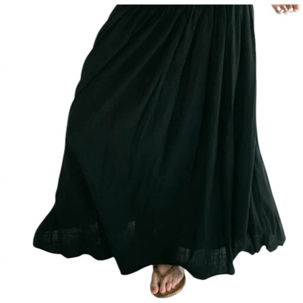 NEW FALCON PARK brinley maxi skirt in black